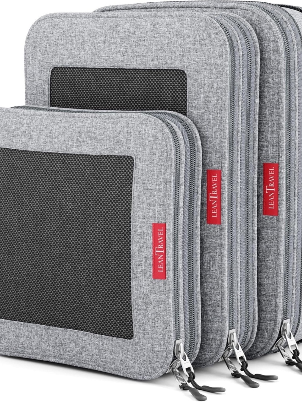 LeanTravel Premium Compression Packing Cubes for Travel